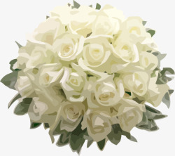 白玫瑰花玫瑰花束高清图片