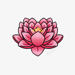 卡通莲花素材