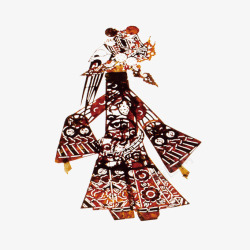 中国风传统艺术皮影人物素材