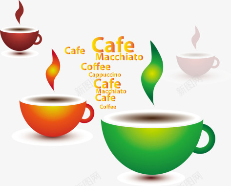 咖啡店装饰画图标图标