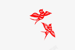 全球湿地日飞翔燕子湿地日中国风剪纸飞鸟P高清图片
