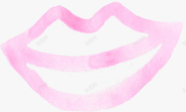 手绘嘴唇图案png免抠素材_新图网 https://ixintu.com 嘴型图案 红嘴唇 红色口红图案