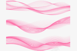 粉色科技波纹素材