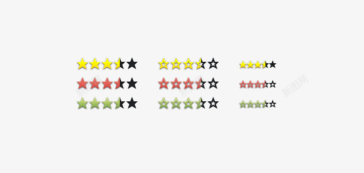 网页星级评分png免抠素材_新图网 https://ixintu.com UI设计素材 星级评分 网页设计 装饰 评价管理素材