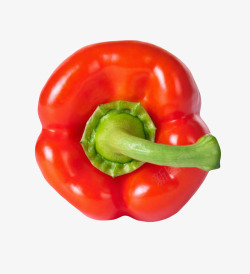 食用红菊苣红色美味视觉俯视的红灯笼椒实物高清图片