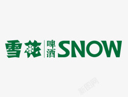 绿色商标雪花logo图标高清图片