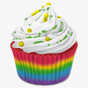 纸杯蛋糕彩虹纸杯蛋糕png免抠素材_新图网 https://ixintu.com Cupcake rainbow 彩虹 纸杯蛋糕