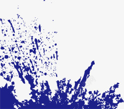 蓝色墨点颗粒纹理元素矢量图素材