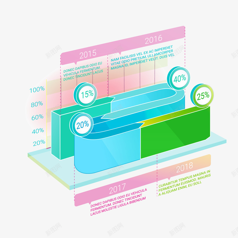 立体创意表格矢量图ai免抠素材_新图网 https://ixintu.com PPT 创意 数据 矢量图 立体 统计图 表格设计 配色