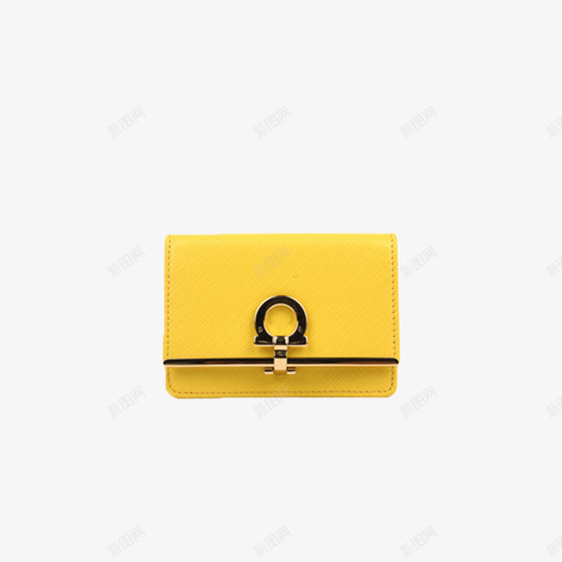 女士黄色短款零钱包png免抠素材_新图网 https://ixintu.com 小型皮具 手拿包 随身包 零钱包
