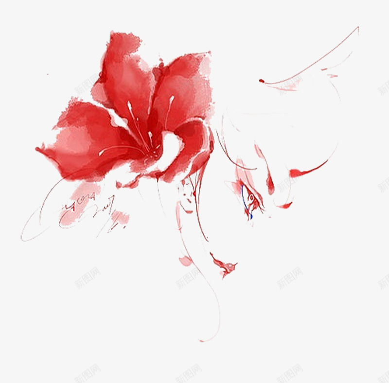 红色艺术曼陀罗png免抠素材_新图网 https://ixintu.com 手绘 曼荼罗图案 曼陀罗 水墨 艺术 花卉 花朵