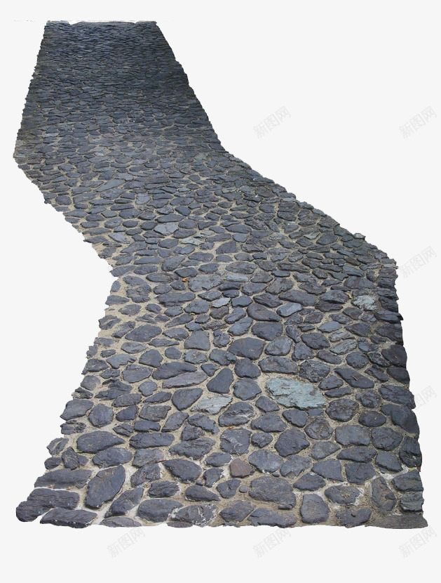 黑色石头石板小路png免抠素材_新图网 https://ixintu.com 地 堆石块 小路 石块 石头 石片 石路 走路 路 道路 铺路