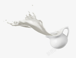飞溅的纯牛奶新鲜飞溅的纯牛奶高清图片