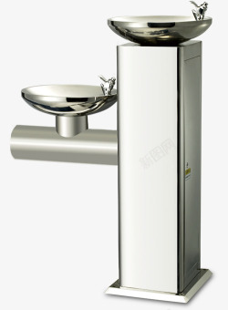 储水器实物高低双头饮水器高清图片