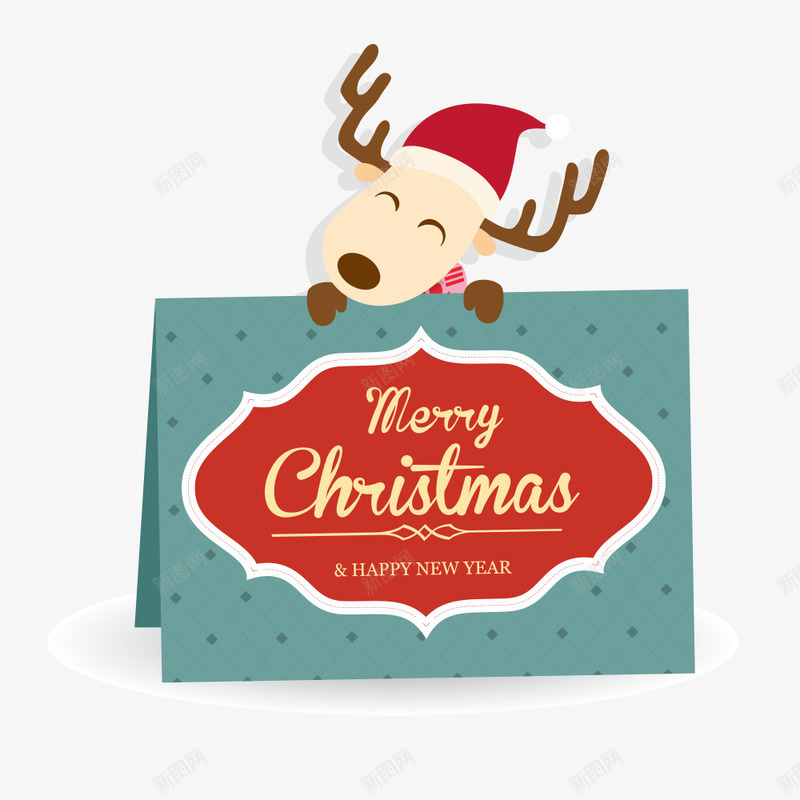 圣诞节麋鹿贺卡png_新图网 https://ixintu.com 圣诞节 圣诞节png图片 圣诞节免抠图 圣诞节免费素材 圣诞节图片 矢量素材 贺卡 麋鹿