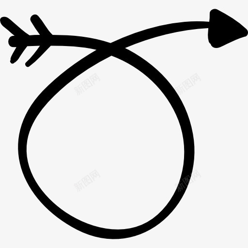 正确的循环箭头图标png_新图网 https://ixintu.com 手绘 方向指向 涂鸦 箭头 重播