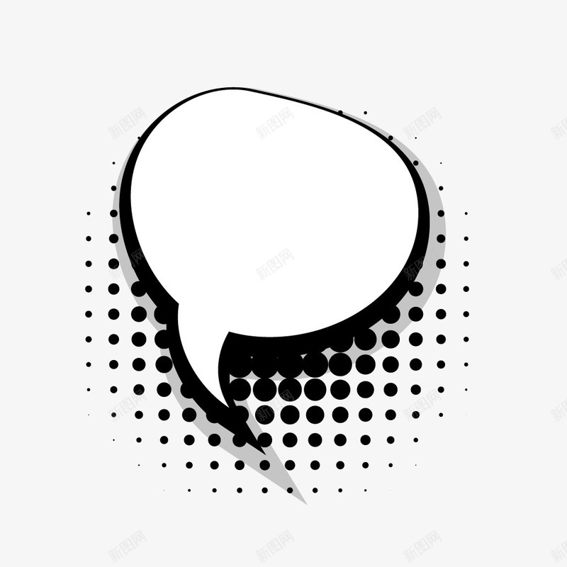 水墨对话框png免抠素材_新图网 https://ixintu.com 实心小圆点 对话框 小黑点 手绘对话框 水墨 白色对话框 矢量对话框