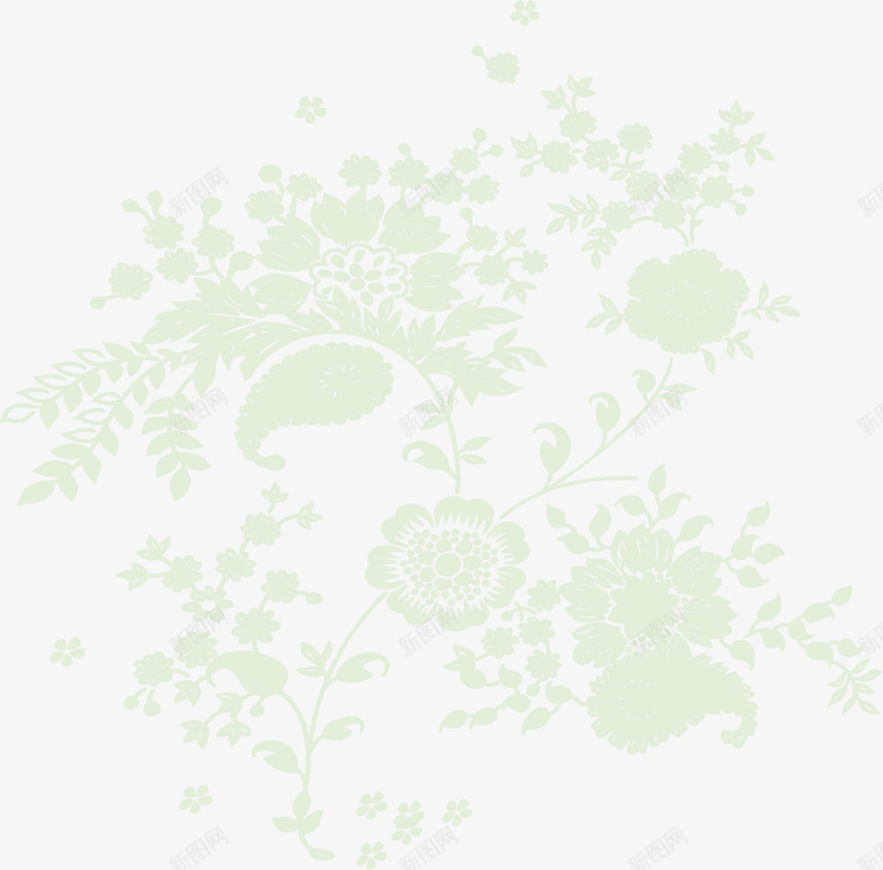 绿色鲜花花朵唯美淡雅png免抠素材_新图网 https://ixintu.com 淡雅 绿色 花朵 鲜花