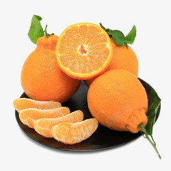 一筐橘子产品实物丑橘橘子高清图片