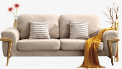 浅色沙发抠图素材