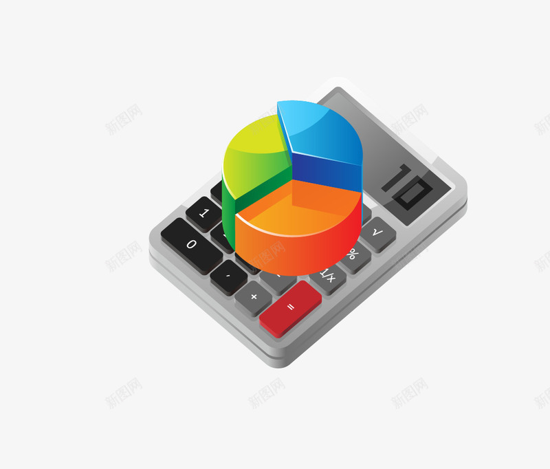 金融数据图表图标png_新图网 https://ixintu.com 圆饼图 彩色 数据图表 矢量图标 自由矢量图标 计算器 金融 金融数据