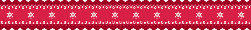 红色雪花线条png免抠素材_新图网 https://ixintu.com 冬天 冬季 圣诞节 红色线条 花边 边框纹理 雪花