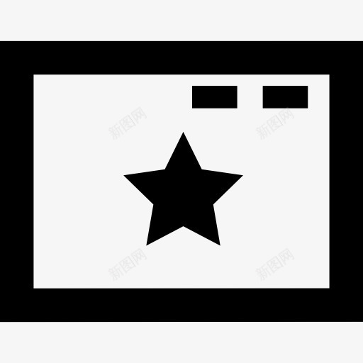 页面上有一个明星图标png_新图网 https://ixintu.com 互联网 收藏 收藏符号 星 最喜欢的 界面 符号 网站 网页