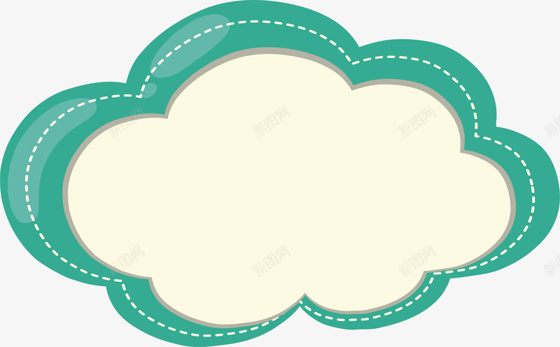 云朵标题框png免抠素材_新图网 https://ixintu.com 云朵标题框 云朵爆炸贴 波浪形边框 波浪边框