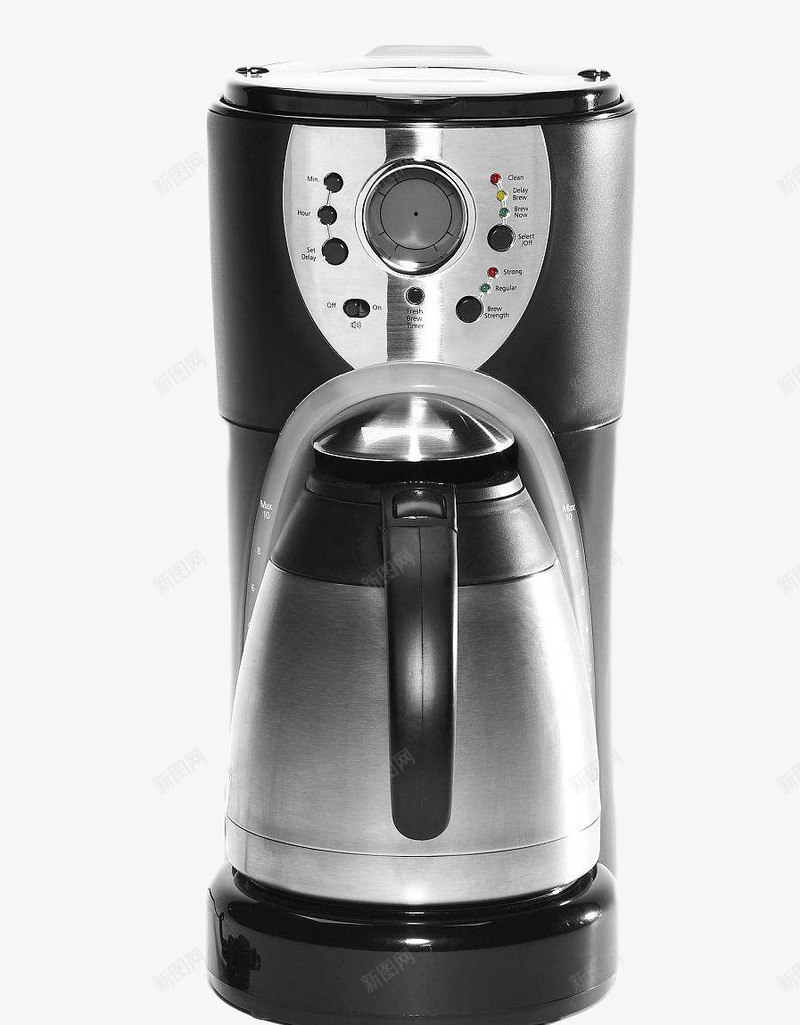 银黑色实用咖啡磨豆机png免抠素材_新图网 https://ixintu.com 咖啡机 咖啡磨豆机 商务 实用 常见 智能 科技 银黑色