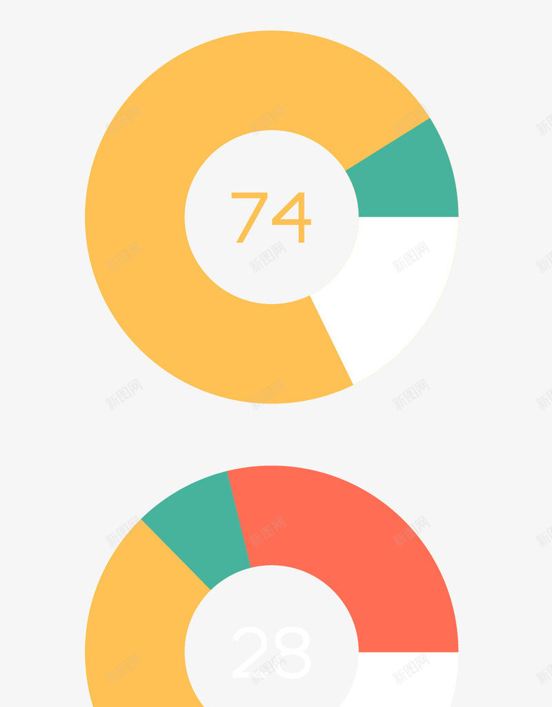 圆形数据图矢量图eps免抠素材_新图网 https://ixintu.com PPT图 商务 圆形图 圆形数据图 数据图 矢量图