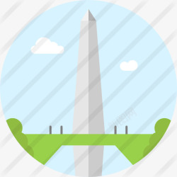 国家纪念碑华盛顿纪念碑图标高清图片