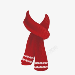 红色毛巾矢量图素材