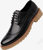 黑色春季男士皮鞋素材
