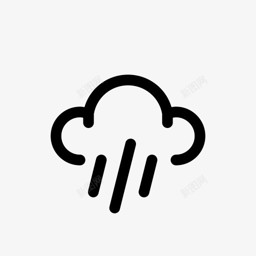 云预测雨天气风好天气图标png_新图网 https://ixintu.com Cloud forecast rain weather wind 云 天气 雨 预测 风