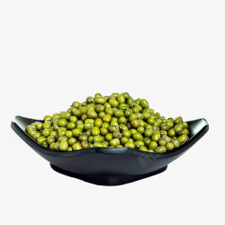 有机食物绿色有机绿豆高清图片