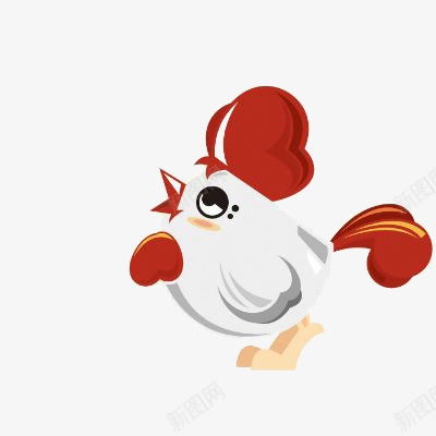 可爱的小鸡png免抠素材_新图网 https://ixintu.com 2017 新年 简笔画 鸡冠
