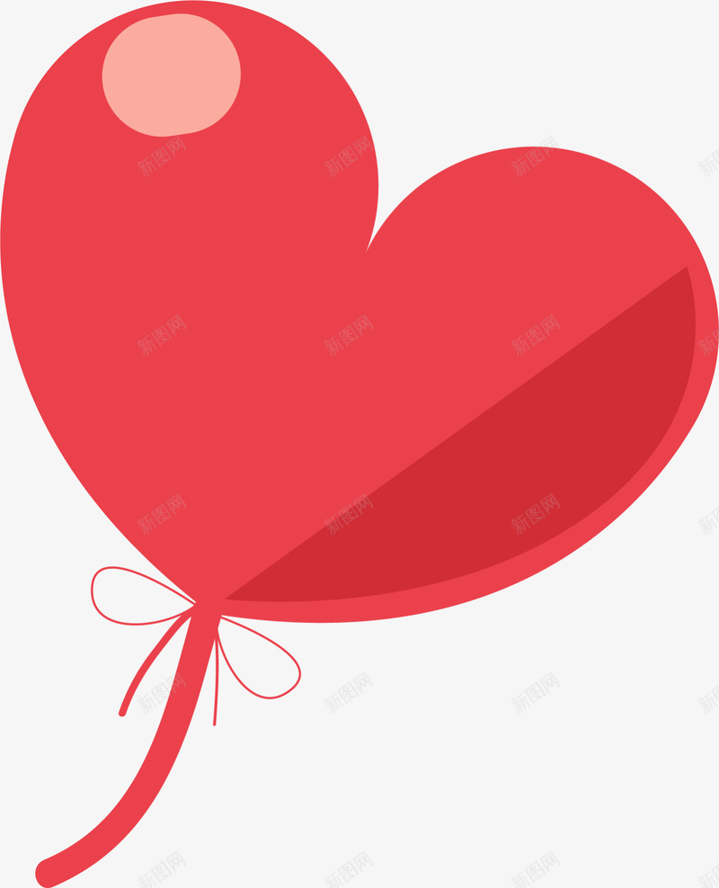 红色情人节爱心气球png免抠素材_新图网 https://ixintu.com 婚姻 婚庆 心形气球 浪漫 爱心气球 爱情
