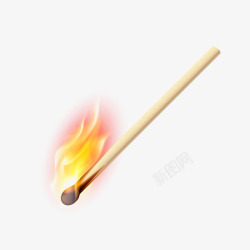 火焰形状手绘燃烧的火柴高清图片