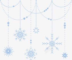 漂亮雪花挂件圣诞装饰矢量图素材