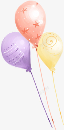 创意教师节涂鸦颜色气球素材