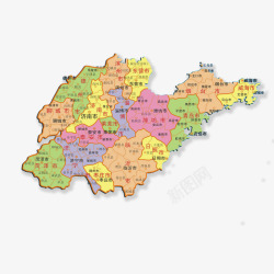 中国新疆地图山东地图高清图片