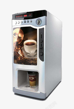 白色咖啡自动售货机素材
