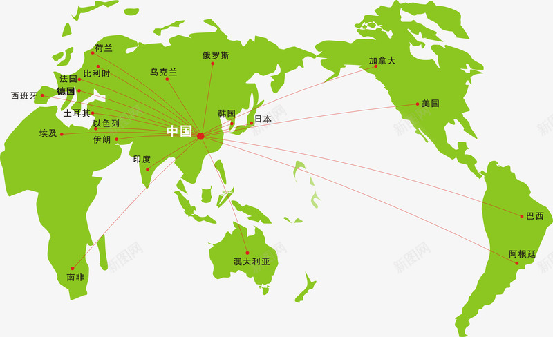 全球一体化的网络销售图png免抠素材_新图网 https://ixintu.com 世界销售网络 图 地图矢量 销售网络
