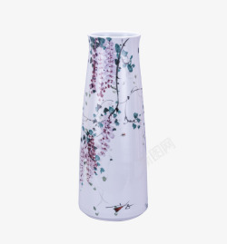 中式瓷器实物植物花卉陶瓷花瓶高清图片