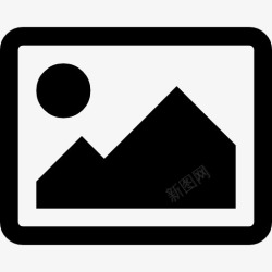 6寸照片矩形图标高清图片