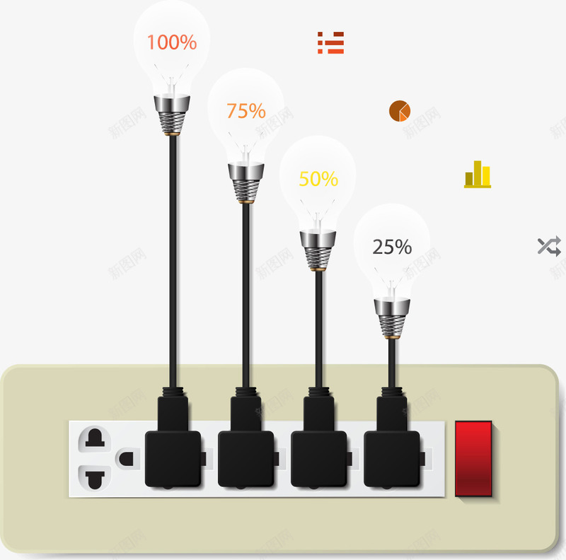 插座png免抠素材_新图网 https://ixintu.com PPT元素 PPT图表 PPT数据 PPT模版 PPT素材 插座