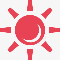 锯子自定义图形红色太阳高清图片