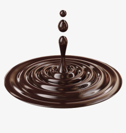 甜品液体融化的巧克力高清图片