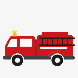 一辆红色的消防车素材