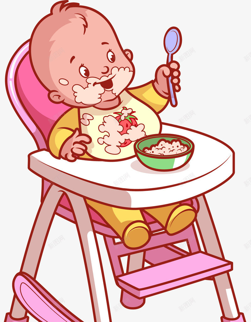 淘宝电商母婴用品png免抠素材_新图网 https://ixintu.com 婴儿食品 婴儿餐椅 宝宝 母婴